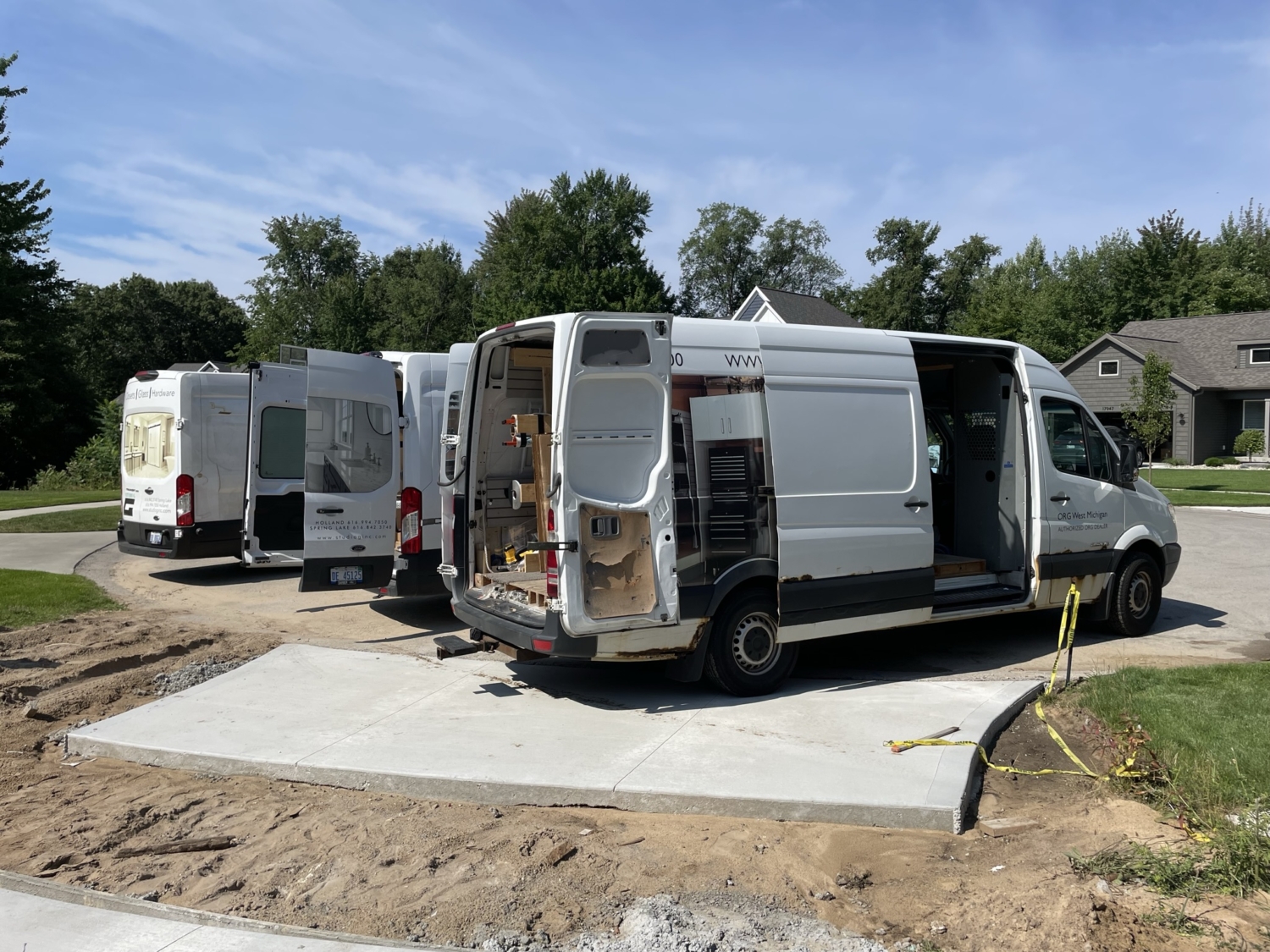 Work Vehicles On Site