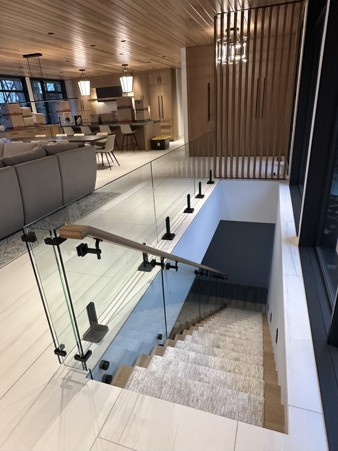 Interior Glass Stair Rail