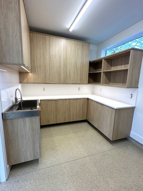 Luxury high end Garage cabinets counter top shelving storage