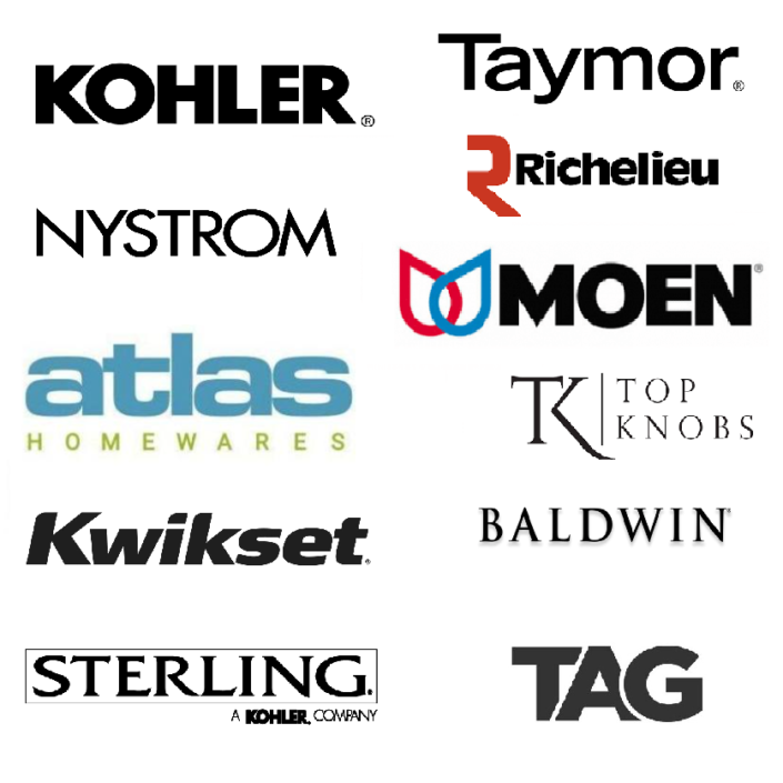 Kohler Taymor Nystrom Richelieu Moen Baldwin Top Knobs Atlas Homewares Sterling Kwikset Tag
