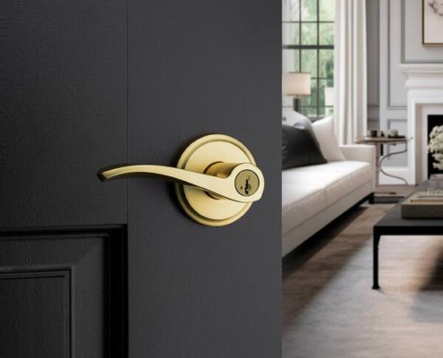 Kwikset door handle interior exterior