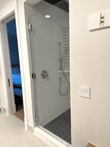 Euro Door 3/8" glass Euro door with CRL hardware